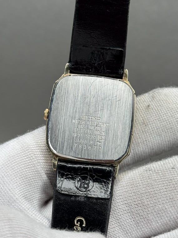Buy Rare Seiko Tank 5P31-5270 Quartz Ivory Gold Japanese Men's