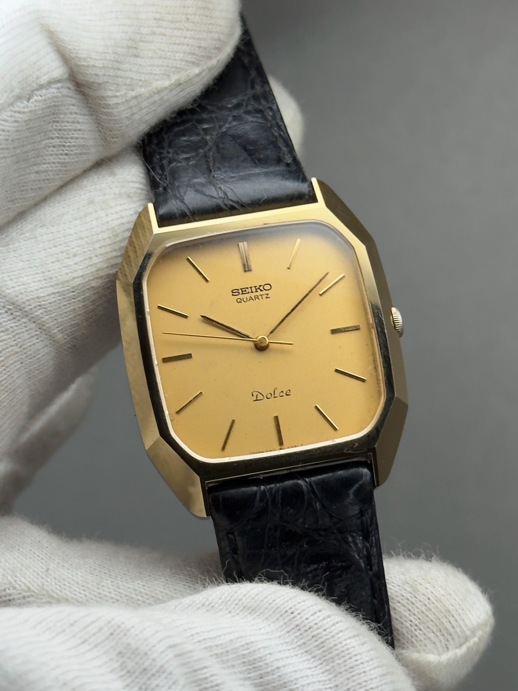 Vintage Seiko Dolce 5931-5300 – Gold Tank Quartz Men's Watch