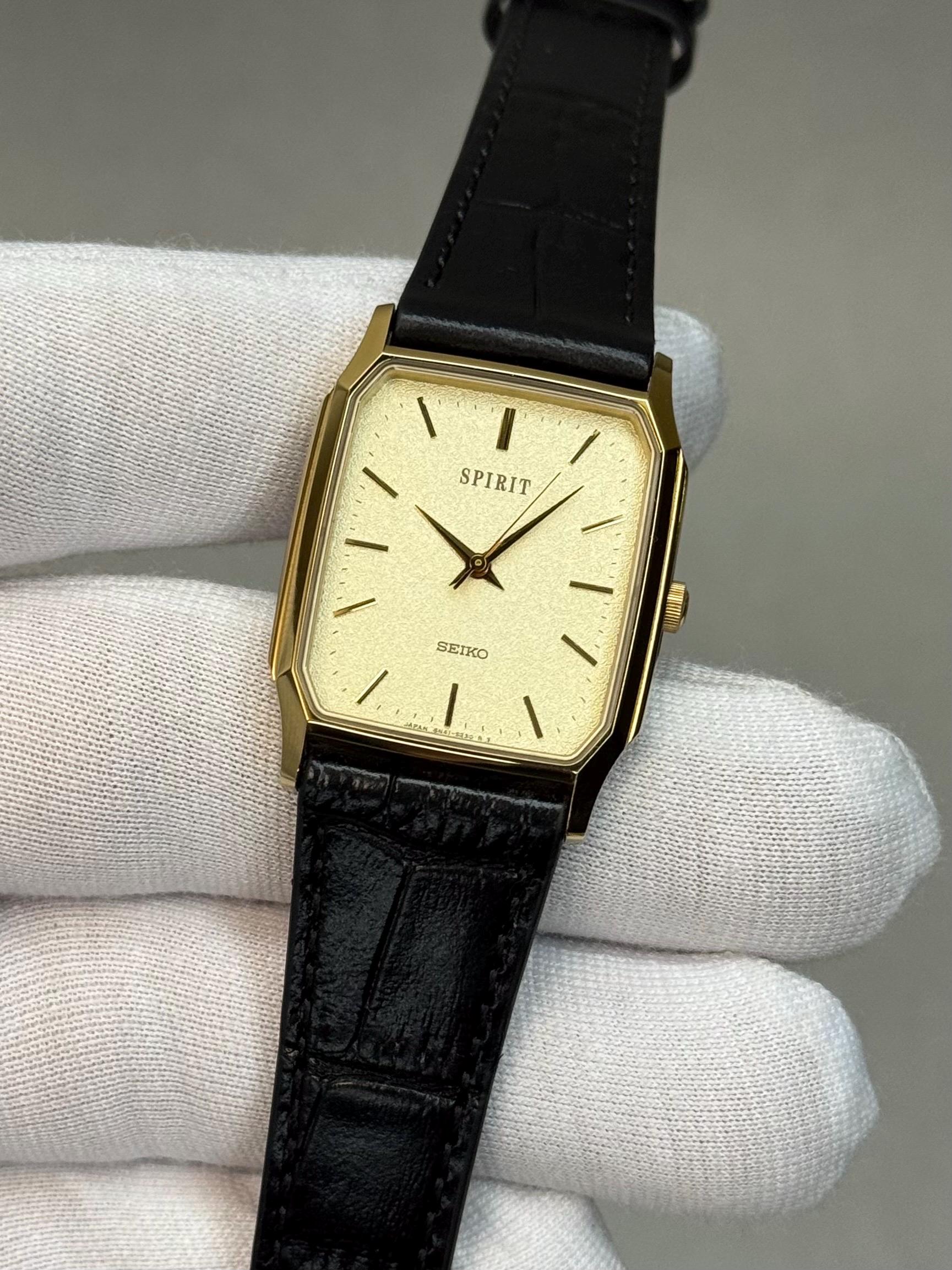 Vintage Seiko Spirit 8N41-5180 Tank Watch - 1995 Japan - Etsy