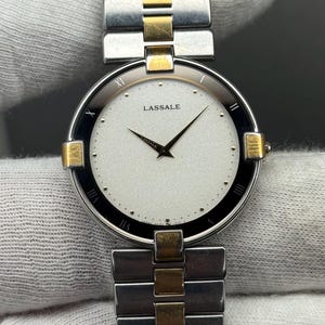 Vintage Hattori Seiko Lassale 2P50-0170 Ultra Thin Quartz Dual Tone JDM Japanese Watch