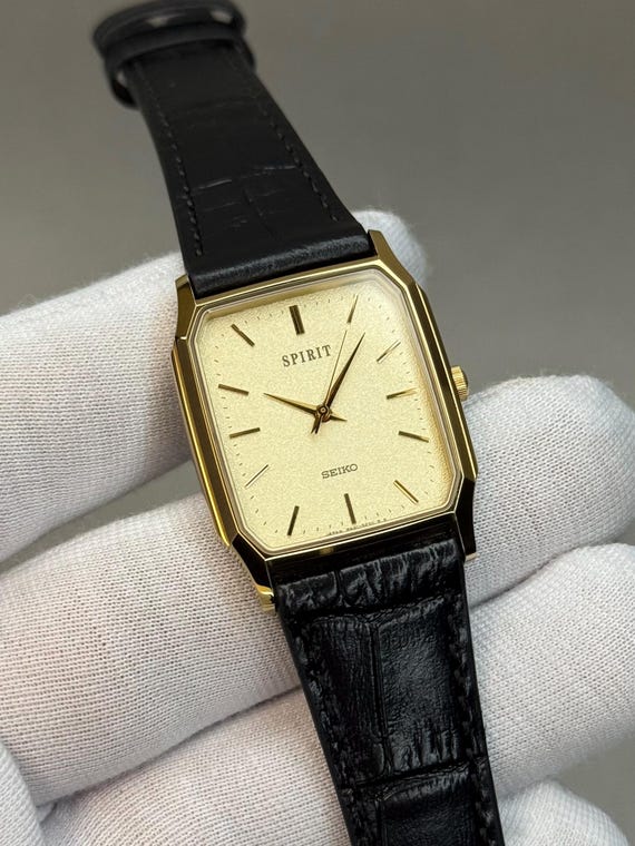 Vintage Seiko Spirit 8N41-5180 Tank Watch - 1995 Japan - Etsy