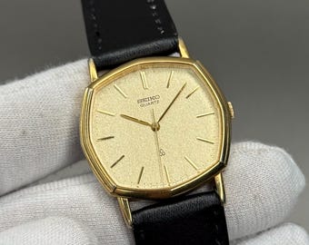 ヴィンテージ 1987年製 セイコー ドルチェ 7730-5020 ゴールドタンク