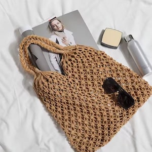 Vintage handgemachte Makramee Strohtasche große Kapazität Boho Schultertasche gewebt Sommer Strandtasche Öko freundliche Markt Geldbörse für Frauen Mädchen Geschenk