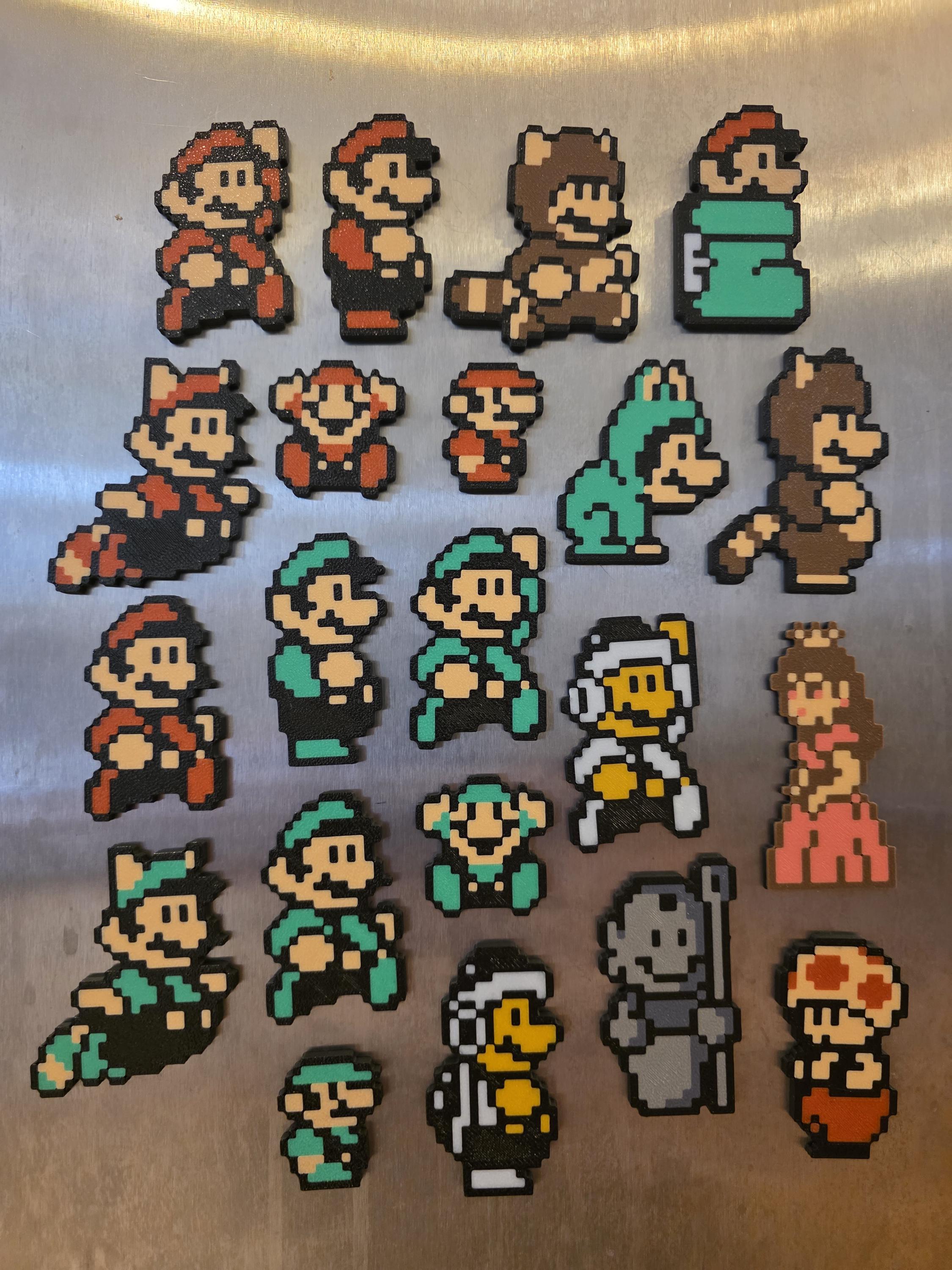 Mini Nes Sprites Classic NES Sprites 3D Printed Magnets - Etsy Australia