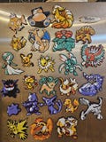 Pokemon Video Game Sprite 3D Printed Magnet Part 1 - Over 250+ Options to Choose From