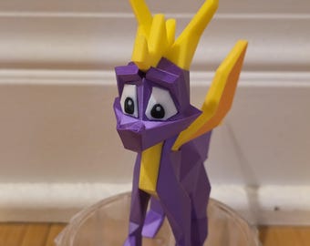 Low Poly Spyro – 3D Printed Toy