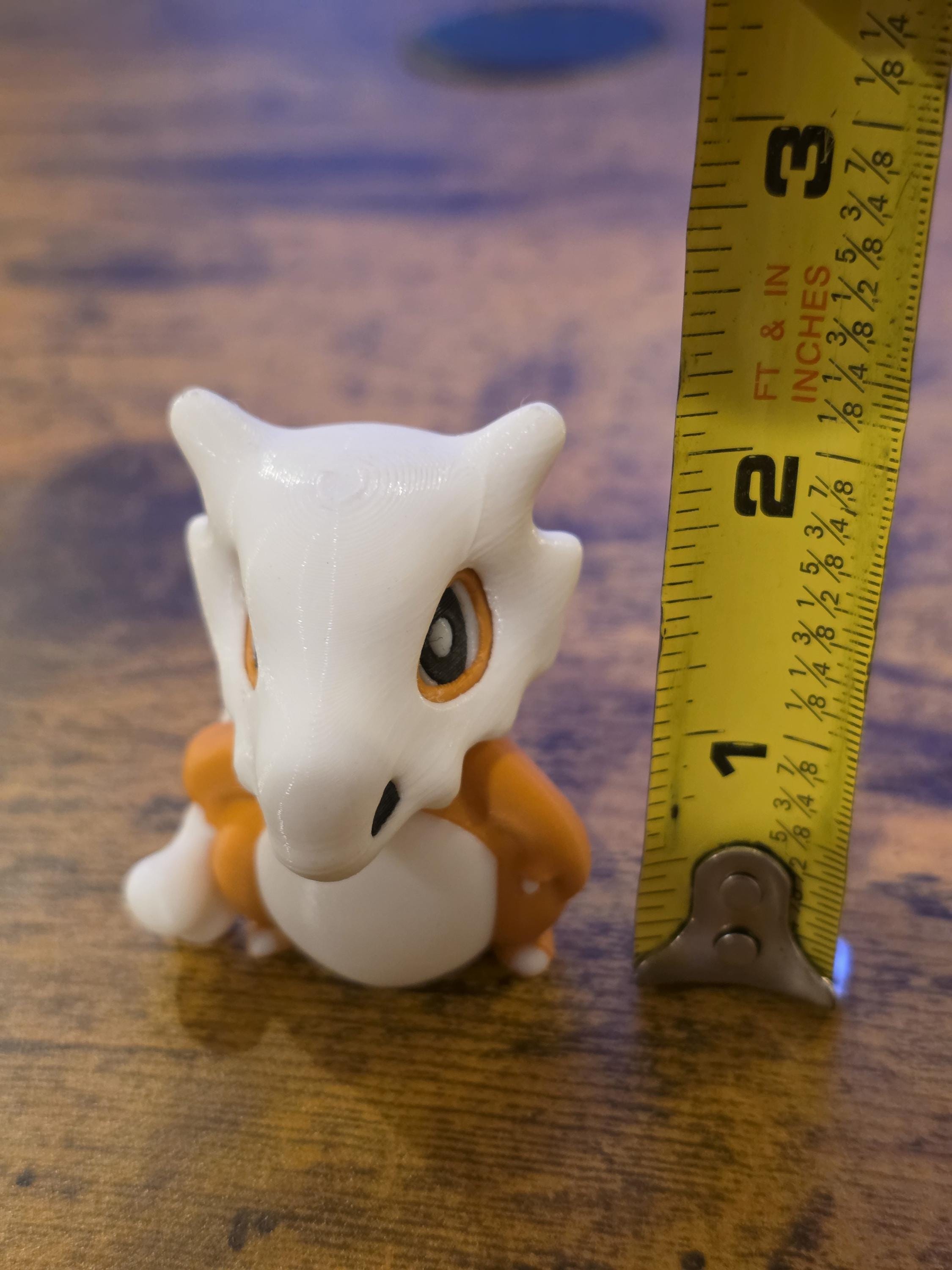 3D Printed Cubone With Removable Helmet - Etsy