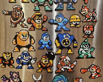 Mega Man Sprite Pt.1 de 2 Imanes impresos en 3D