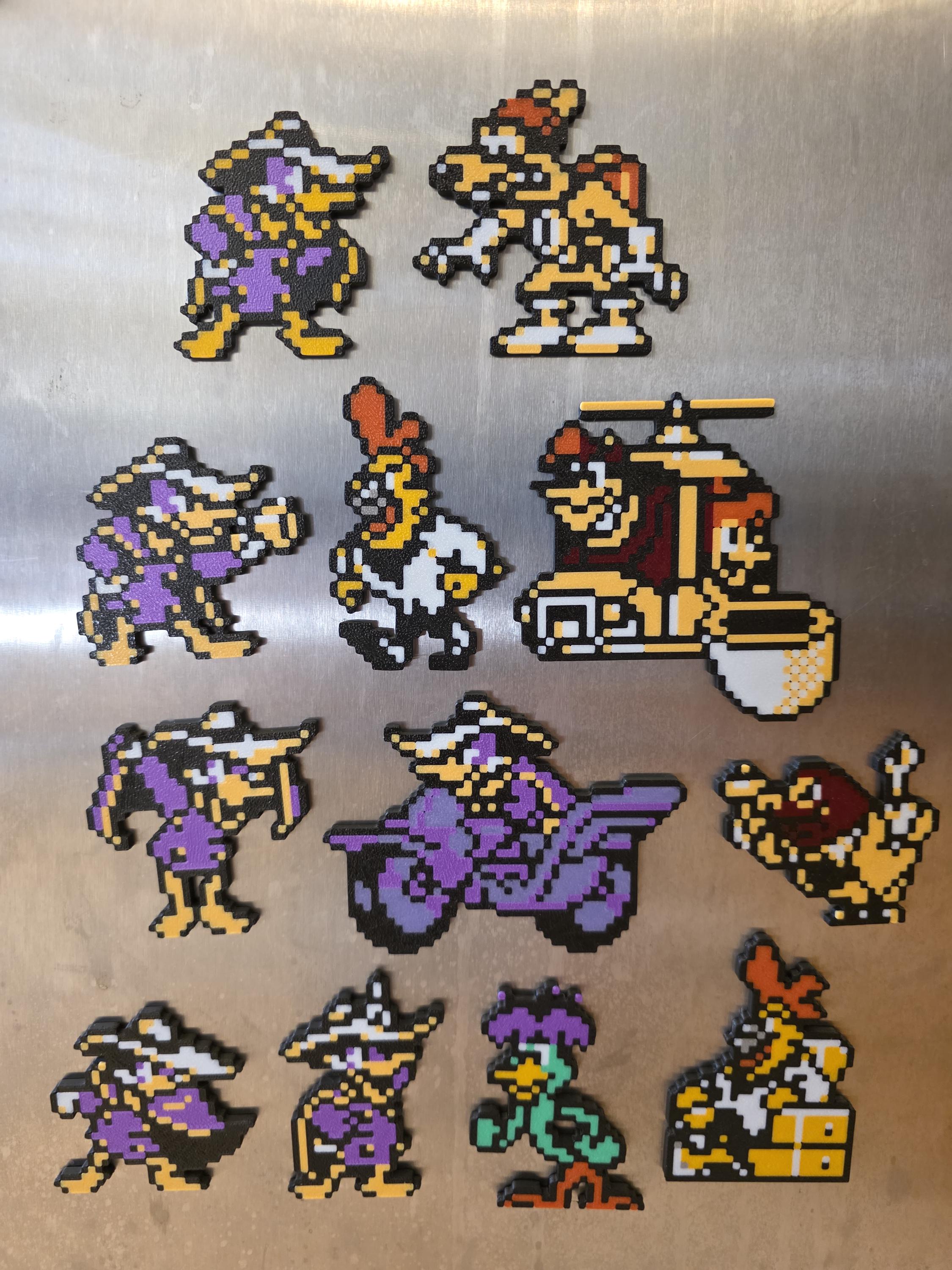 Mini Nes Sprites Classic NES Sprites 3D Printed Magnets - Etsy Australia
