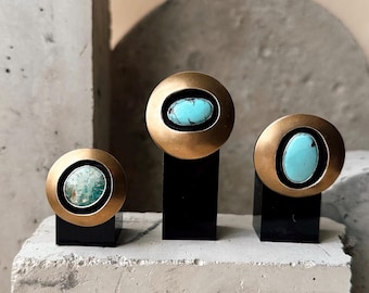 Turquoise Shadowbox Rings