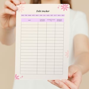 Budget Sheet, Monthly Budget, Digital Budget, Printable Budget Sheet, Printable sheet, Colorful budget, Simple Budget
