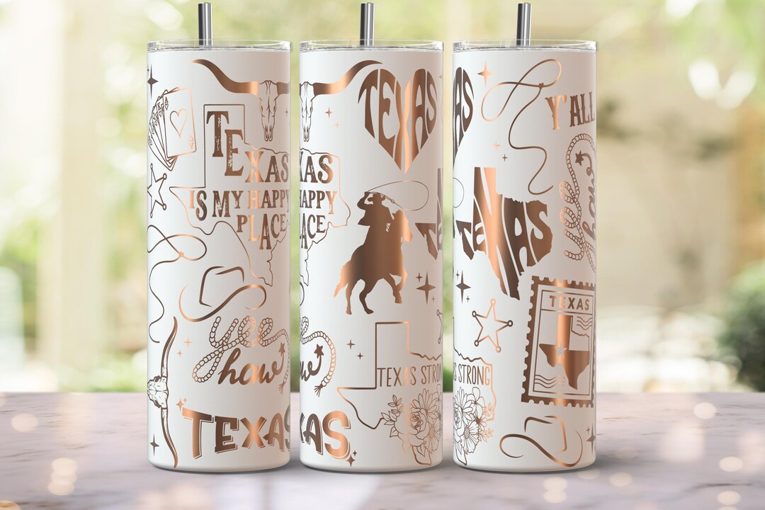 Cowboy Western Texas 20oz Skinny Tumbler Laser SVG Design PNG File - Etsy
