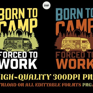 Funny Camping Quotes SVG PNG: Outdoorsy Tee Mug Designs (Digital Download
