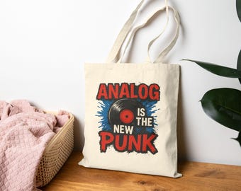 Analog es el nuevo punk, bolso ecológico