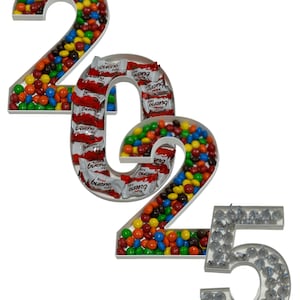 2025 Fillable Number Charcuterie Tray | Custom Number Display for Weddings, Birthdays, Graduations, Anniversaries, New Year, Events
