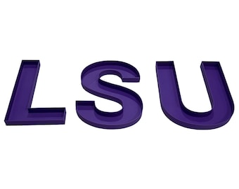 LSU Party Tray, Charcuterie, College Bed Decor 10 Inch Set