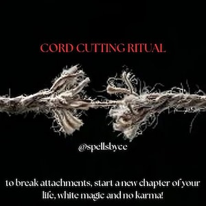 Cord Cutting Ritual | Personalized Spell for Energy Release | Breakup Support | Remove Negative Ties | Spiritual Protection |