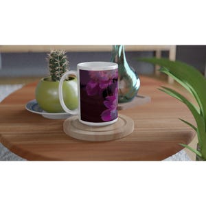 Warmth in Every Sip: Pink Peony Flower Mug - 15oz Ceramic Coffee Cup - Perfect Gift