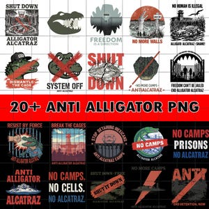 Retro Alligator Badge PNG: Everglades Wildlife Digital Bundle (300 DPI)