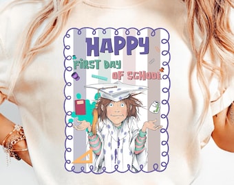 Junie B. Jones Regreso a Clases PNG: Diseño de Sublimación (Descarga Digital)