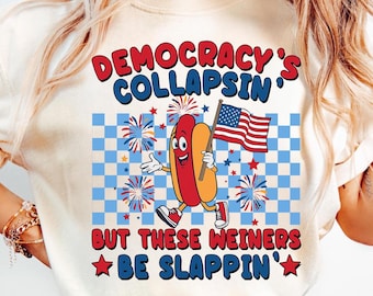 Lustiges Retro Hot Dog PNG: Anti MAGA, Fourth of Juli Design (Digitaler Download)