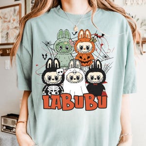 Labubu Halloween PNG, Spooky Doll Monster, Cute Halloween Bunny, Digital Halloween Design, Labubu Costume Shirt, Halloween Character PNG