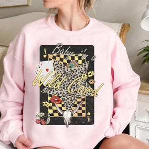 Western Collage Design Png Trendy Cowgirl Wildcard Retro Trending Design Digital Download Casino Dice Playing cards design