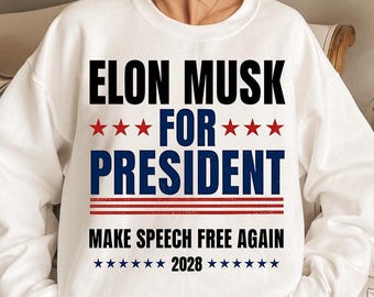 Diseño de sátira política de Elon Musk para 2028: Anti Trump/MAGA (Descarga digital)