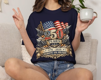 250 Years American Flag Fighter Jets T-shirt | 1776-2026 Patriotic USA Military