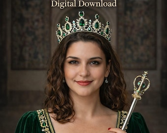 Custom Royal Portrait from Photo, Personalized Renaissance Digital Art Gift for Her