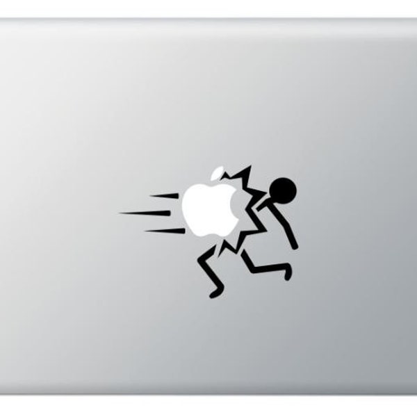 Hit Apple Stick Figure for Macbook Apple IPad Macbook Pro, IPad,Laptops,Cars and other