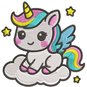 Unicorn Embroidery Design, Cute Baby Girl Unicorn Machine Embroidery Design, Christmas Unicorn Embroidery File, Cute Unicorn Embroidery.
