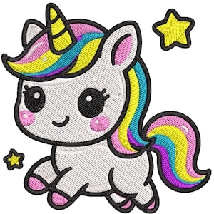 Unicorn Embroidery Design, Cute Baby Girl Unicorn Machine Embroidery Design, Christmas Unicorn Embroidery File, Cute Unicorn Embroidery.