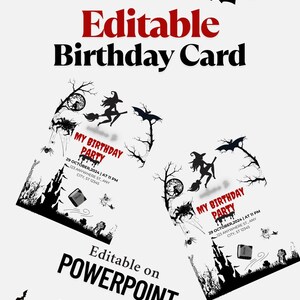 Convite de aniversário editável