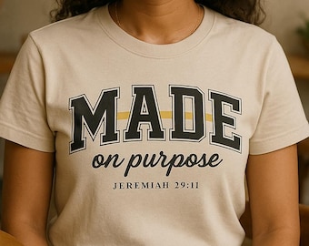 Jeremías 29:11 PNG, Diseño de camiseta cristiana (Descarga digital)