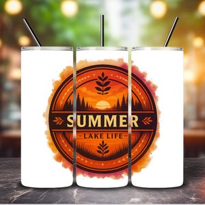 Summer Lake Life Retro Png Design, Spring Outdoors Sublimation Digital Download, Trendy Summer Lake Camping Digital Design