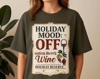 Vin de Noël drôle PNG : Clipart humour des Fêtes pour sublimation