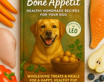 Homemade Dog Treat Recipes: Gourmet DIY Dog Food eBook (Digital Download)