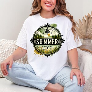 Summer Lake Life Retro Png Design, Outdoors Sublimation Digital Download, Trendy Summer Lake Camping Digital Design Design for Shirt for Mug