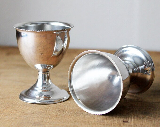 Silver Egg Holder Silverplate Cup EPNS Shabby Chic Etsy