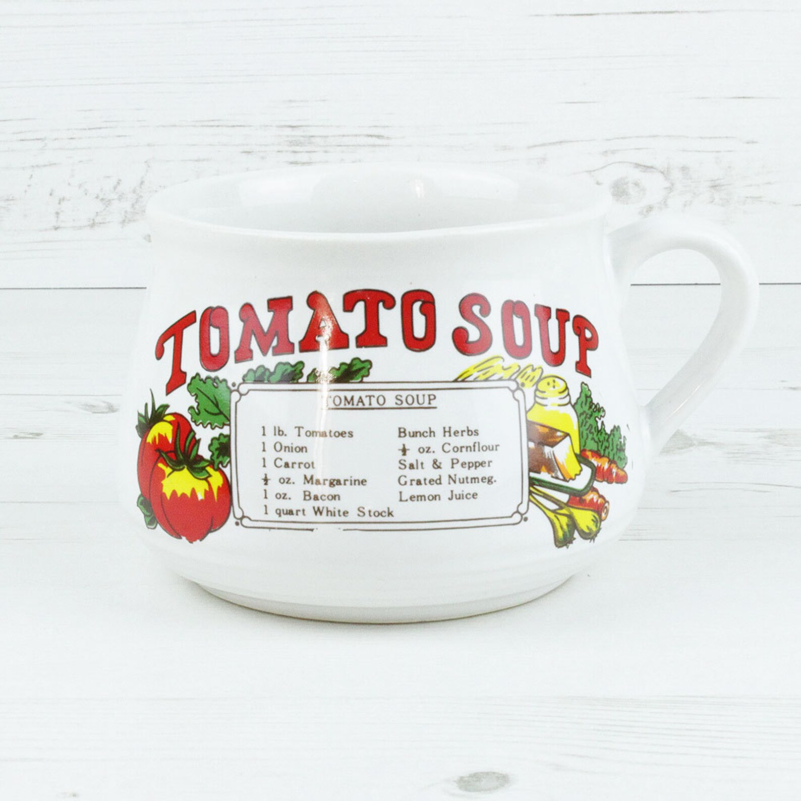 ONE Vintage soup cup oxtail scoth broth onion mushroom Etsy