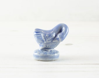 Wade Whimsies - Swan - Miniature Figurine 80s Wildlife Blue