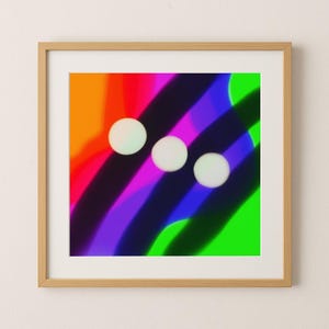 Chromatic Currents – Abstract Digital Art Print in Bold Rainbow Tones