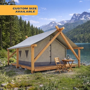 DIY Glamping Tent Frame Plans 2025 Step-by-Step Blueprint (Digital Download PDF, Permit Ready)