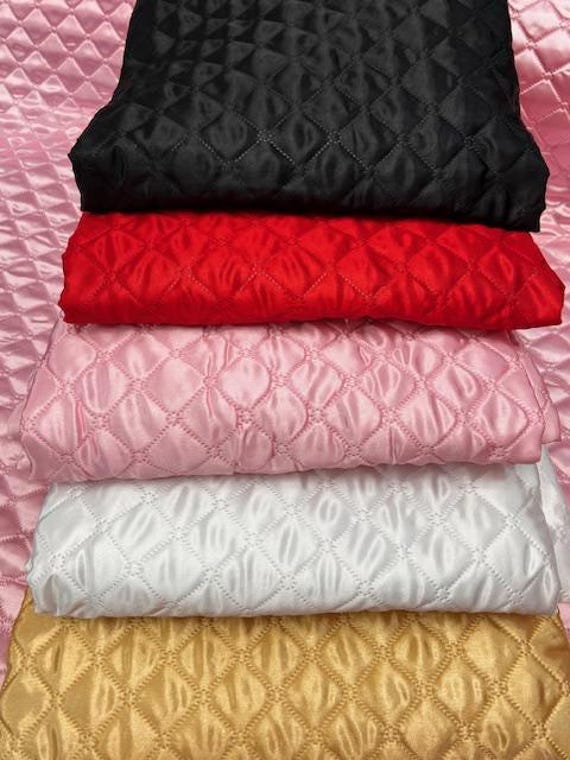 Soft and Durable Quilted Fabric – Polyester Filled for Jackets, Vests, Quilted Padding & Warm Blankets