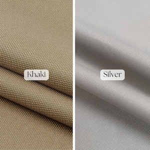 silver khaki Waterproof Canvas Fabric