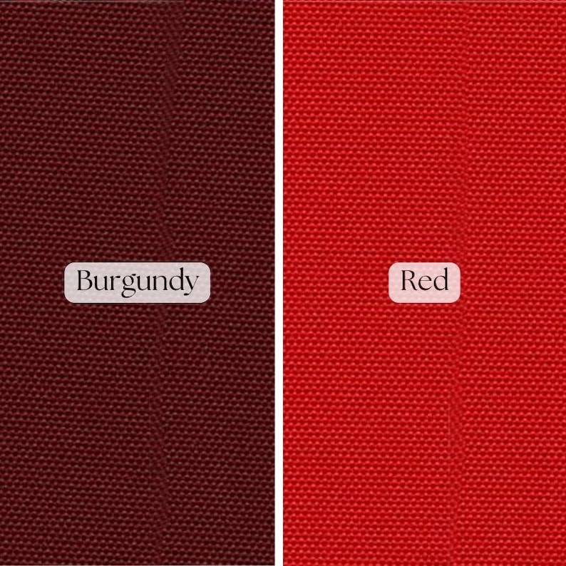 red Waterproof Canvas Fabric