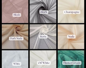 Micro Stretch Mesh Fabric – Soft & Flexible | Perfect for Lingerie and Costumes
