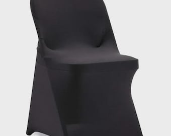 Event Spandex Chair Covers – Universal White Polyester Covers for Wedding, Event, and Folding Chairs
