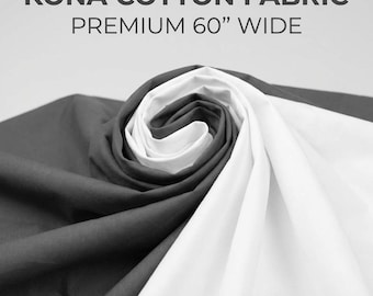 Kona Cotton Fabric by the Yard – Quilting Cotton Solids for Sewing, Masks, Crafts & Apparel